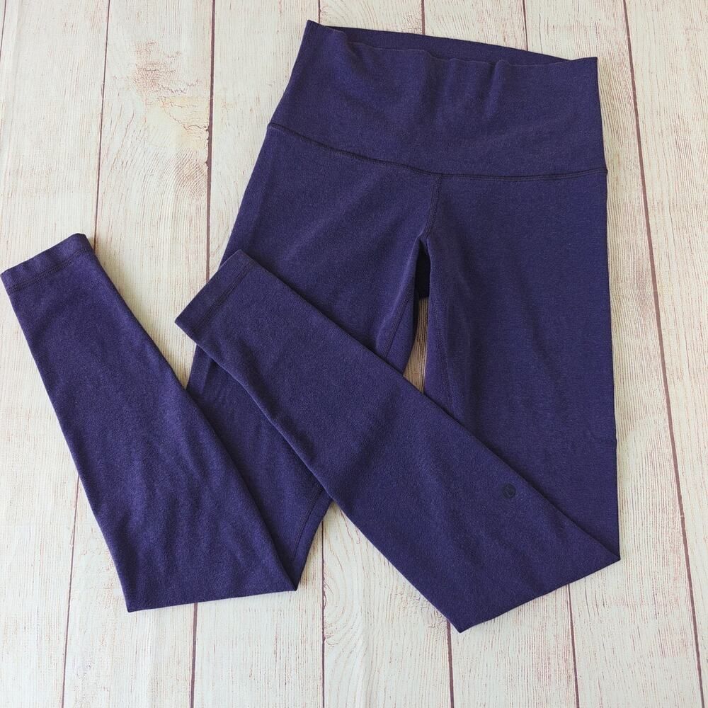 Lululemon Wunder Under Pant (Hi-Rise) Heather Purple sz 8